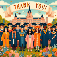 पूर्व छात्र संघ को धन्यवाद पत्र