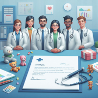 डॉक्टरों की टीम को धन्यवाद देते हुए पत्र