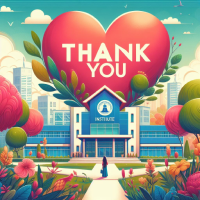 निःशुल्क सामग्री उपलब्ध कराने के लिए कोचिंग संस्थान को धन्यवाद पत्र